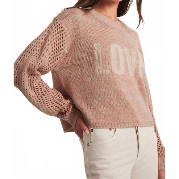 NEW Z SUPPLY blushing love sweater in soft pink - Picture 4 of 5